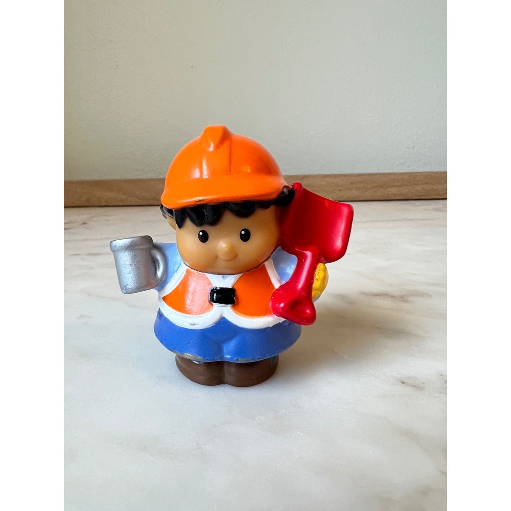 Construction Worker w/ Shovel & Thermos Fisher-Price Little People 2009